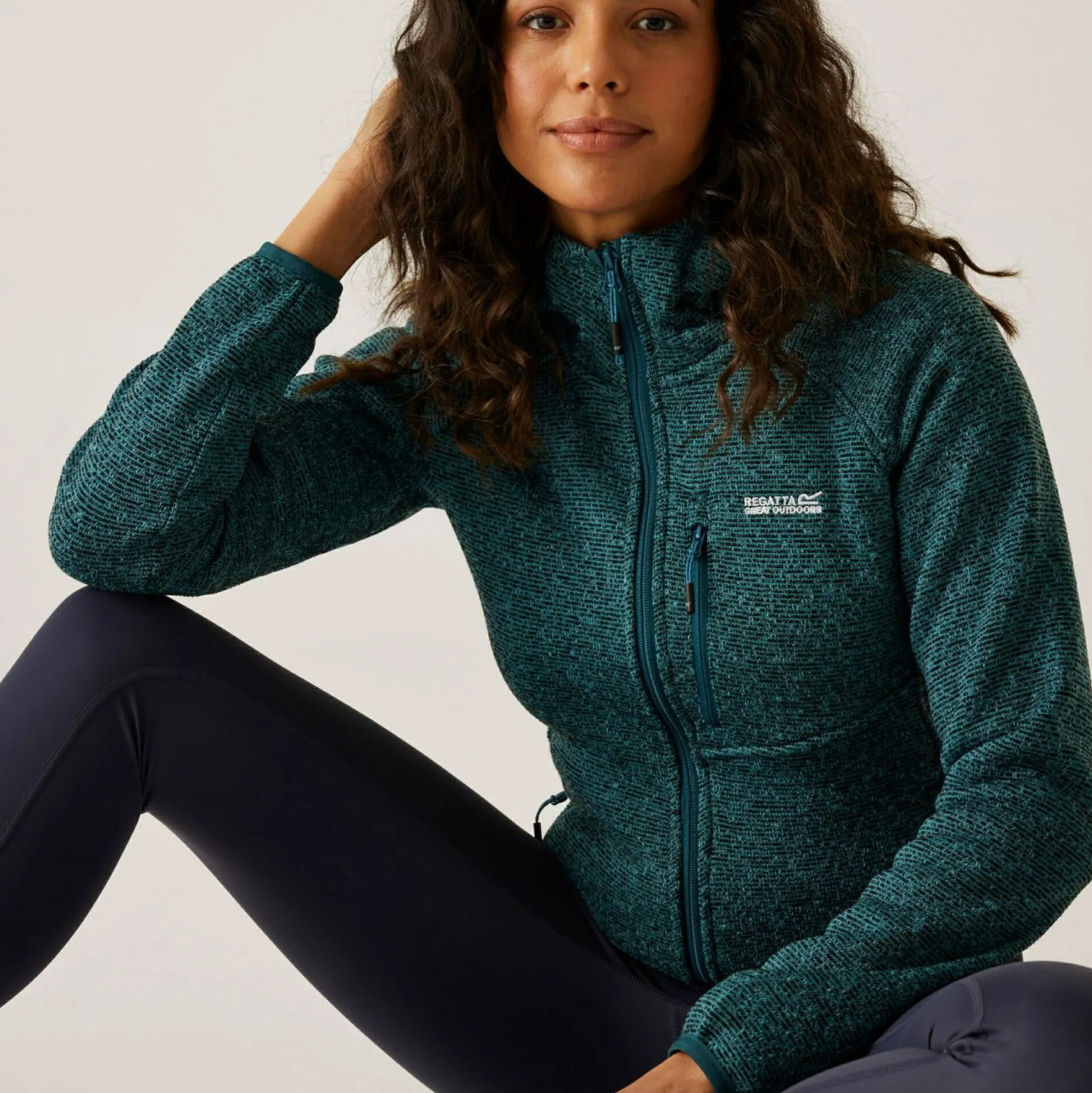 Women's Newhill Hooded Full Zip Fleece | Blue
