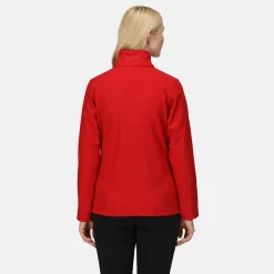 Women's Octagon II Printable 3 Layer Membrane Softshell Jacket | Classic Red Black
