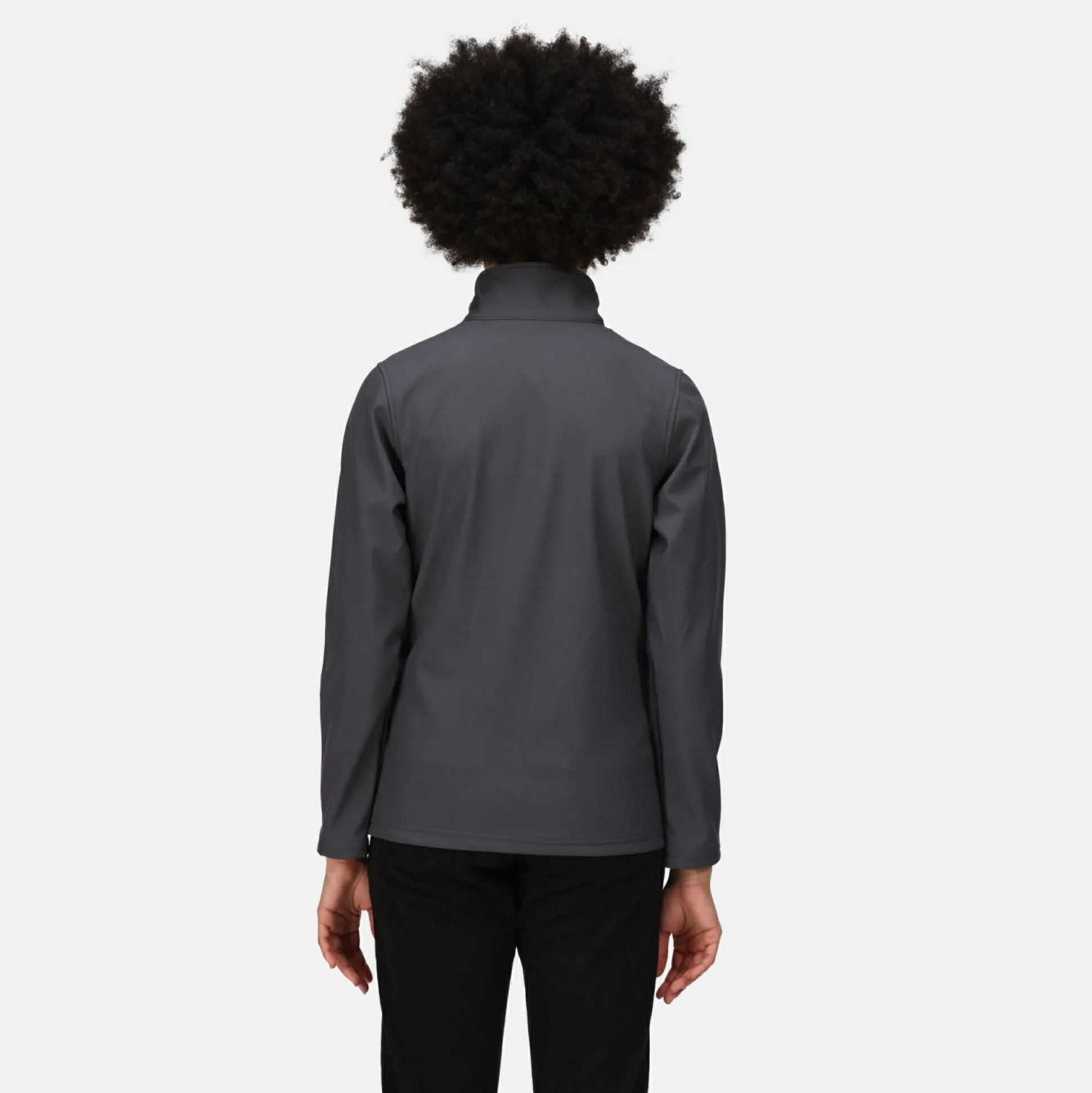 Women's Octagon II Printable 3 Layer Membrane Softshell Jacket | Seal Grey Black