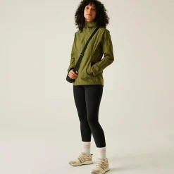 Women's Okara Waterproof Jacket | Nephrite Green Camo Green