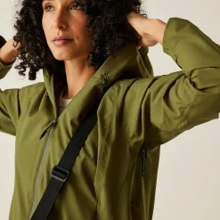 Women's Okara Waterproof Jacket | Nephrite Green Camo Green