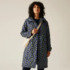 Women's Orla Kiely Long Length Waterproof Jacket | Blue