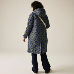 Women's Orla Kiely Long Length Waterproof Jacket | Blue