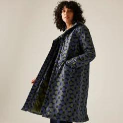 Women's Orla Kiely Long Length Waterproof Jacket | Blue