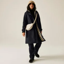 Women's Orla Kiely Long Length Waterproof Jacket | Black