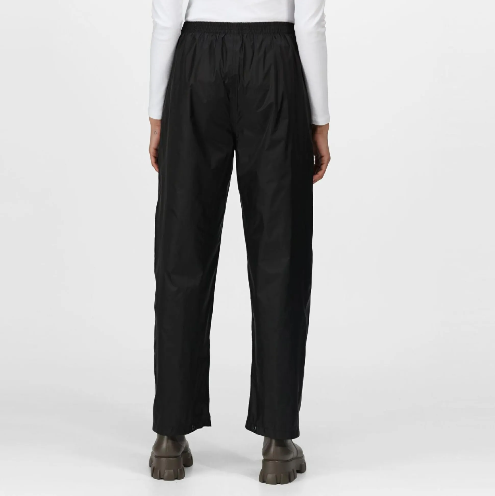 Womens Packaway Waterproof Trousers | Black