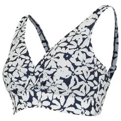 Women's Paloma Bikini Top | Navy White Large Floral