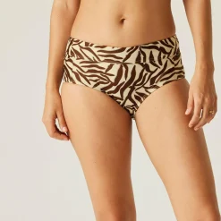 Women's Paloma Swim Brief | Tonal Zebra Print