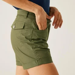 Women's Pemma Casual Chino Shorts | Four Leaf Clover