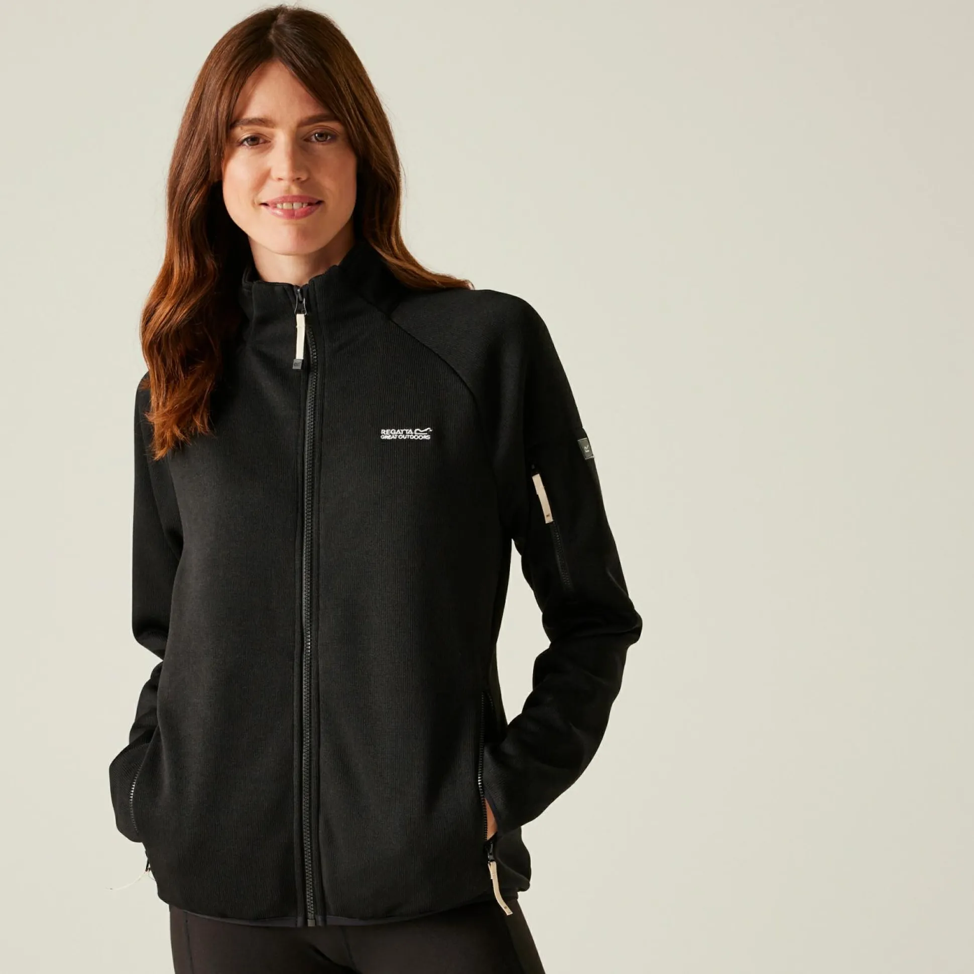 Women's Ravenhill Full Zip Fleece | Black Light Vanilla