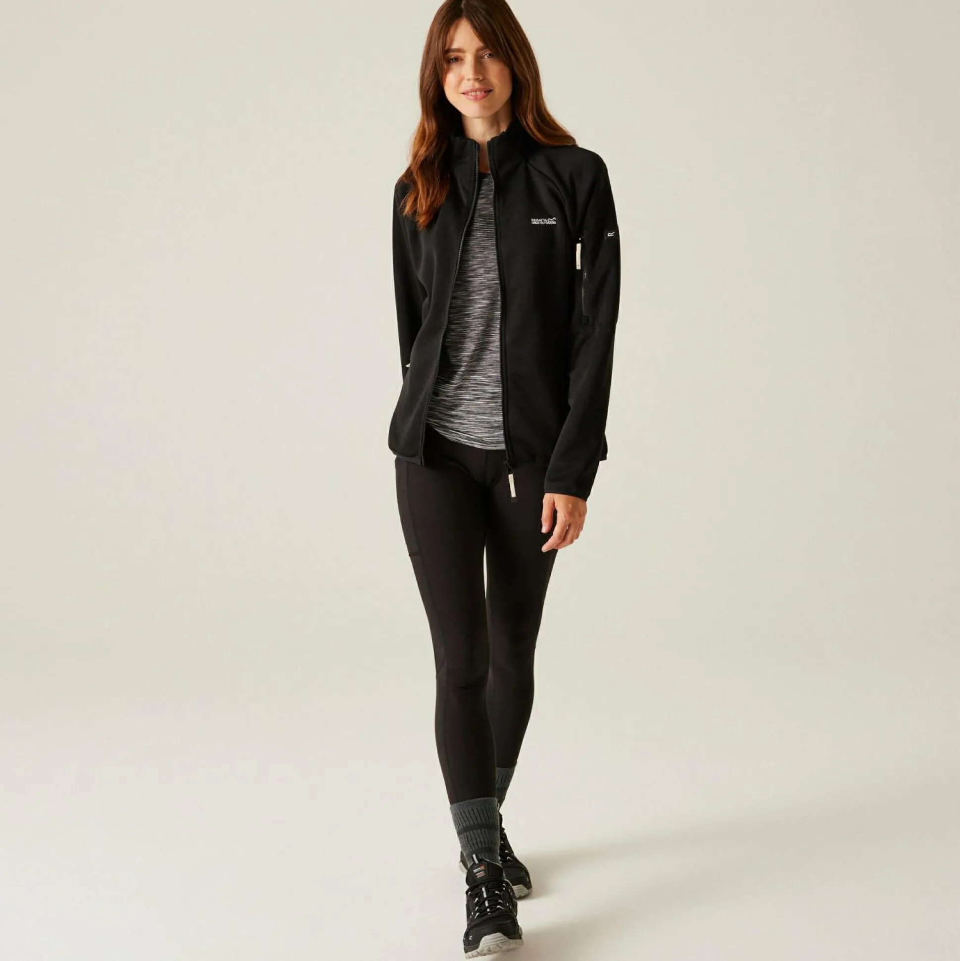 Women's Ravenhill Full Zip Fleece | Black Light Vanilla