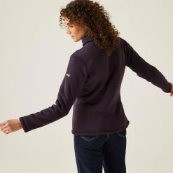 Women's Razia II Full Zip Bonded Fleece | Deep Plum Black