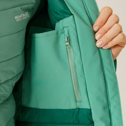 Women's Reeah Waterproof Insulated Jacket | Dusty Green Rain Forest Green