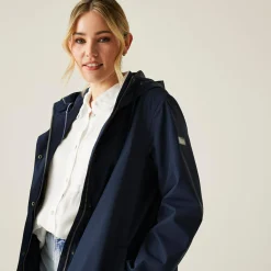 Women's Reinna Long Waterproof Jacket | Navy