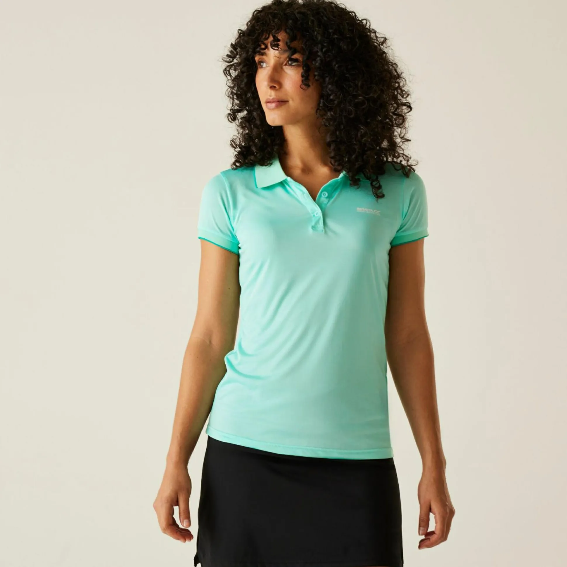 Women's Remex II Active Polo Shirt | Aruba Blue Solid