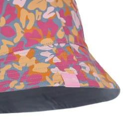 Women's Reversible Bucket Hat | Summer Floral Print Chambray Blue