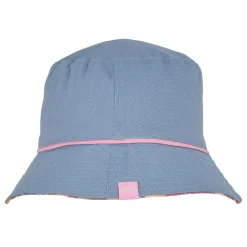 Women's Reversible Bucket Hat | Summer Floral Print Chambray Blue