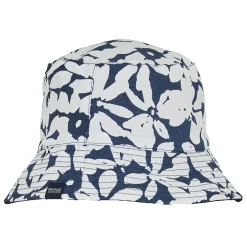 Women's Reversible Bucket Hat | Navy Abstract Flower Print Navy