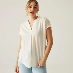 Women's Rianne V Neck Shirt | Light Vanilla