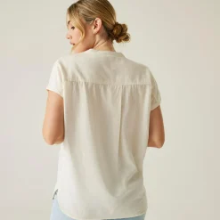 Women's Rianne V Neck Shirt | Light Vanilla