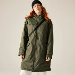 Women's Romine II Waterproof Parka Jacket | Dark Khaki Black
