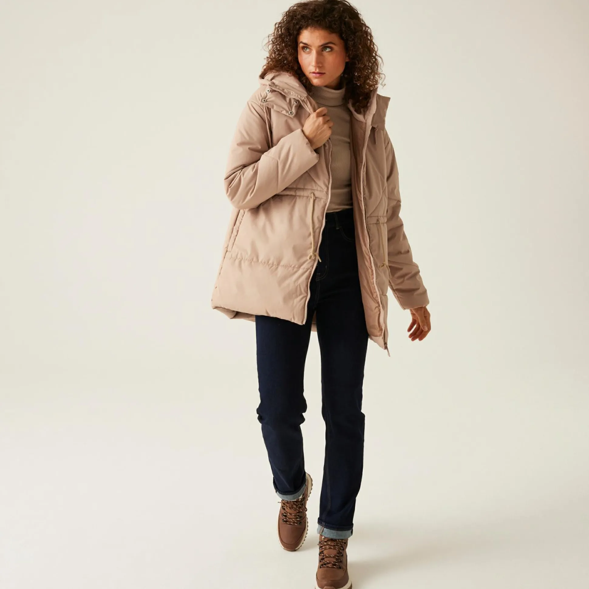 Women's Rurie Baffled Jacket | Warm Taupe