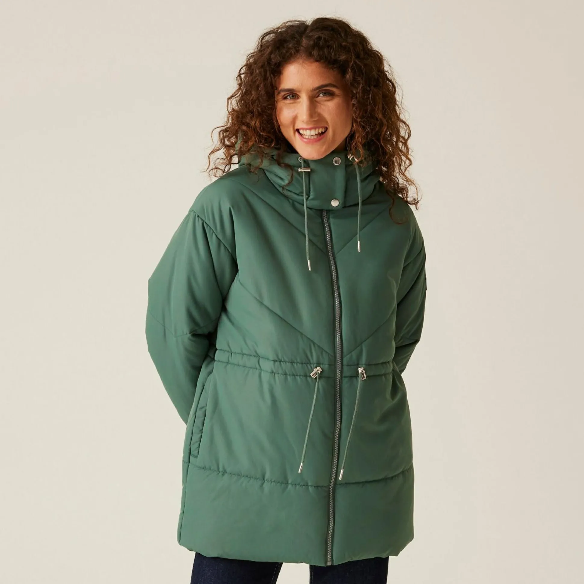 Women's Rurie Baffled Jacket | Dark Forest Green