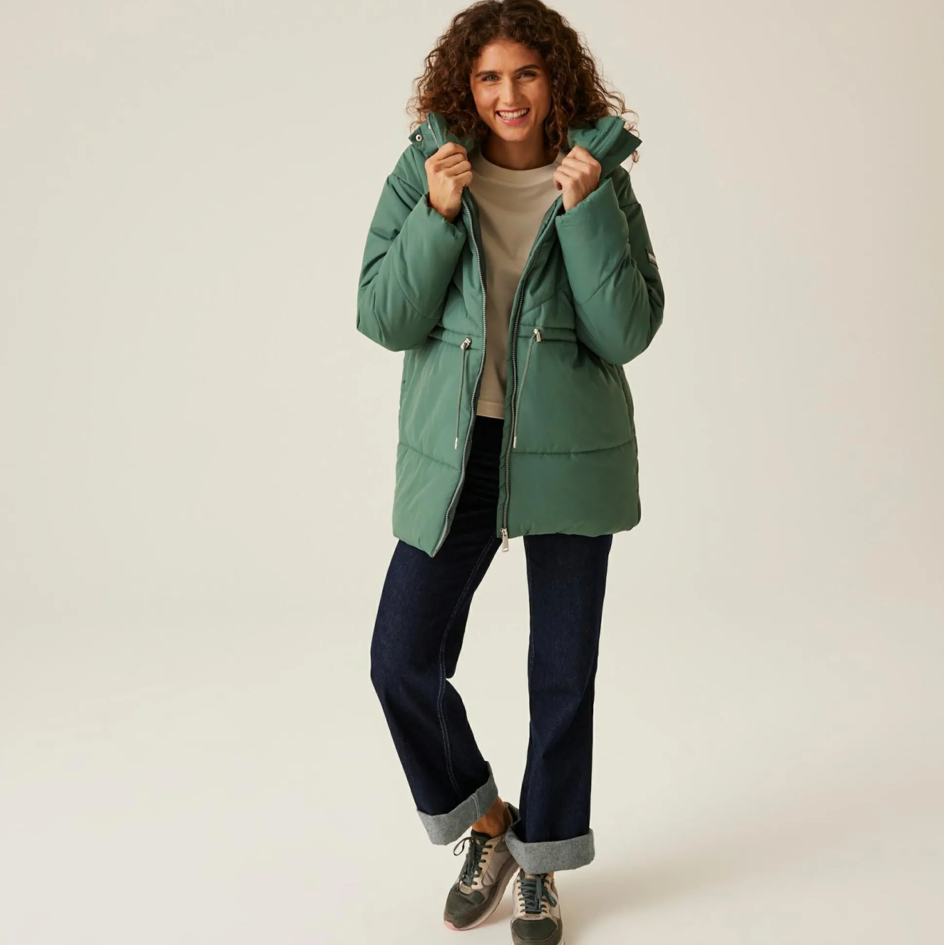 Women's Rurie Baffled Jacket | Dark Forest Green