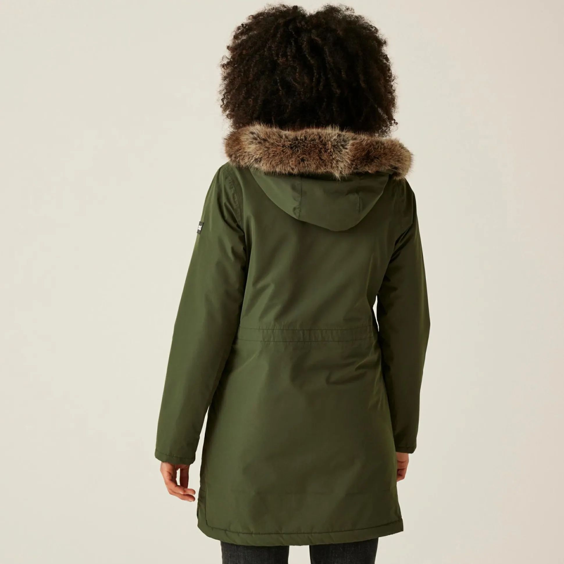 Women's Sabinka II Fur Trim Parka Jacket | Dark Khaki