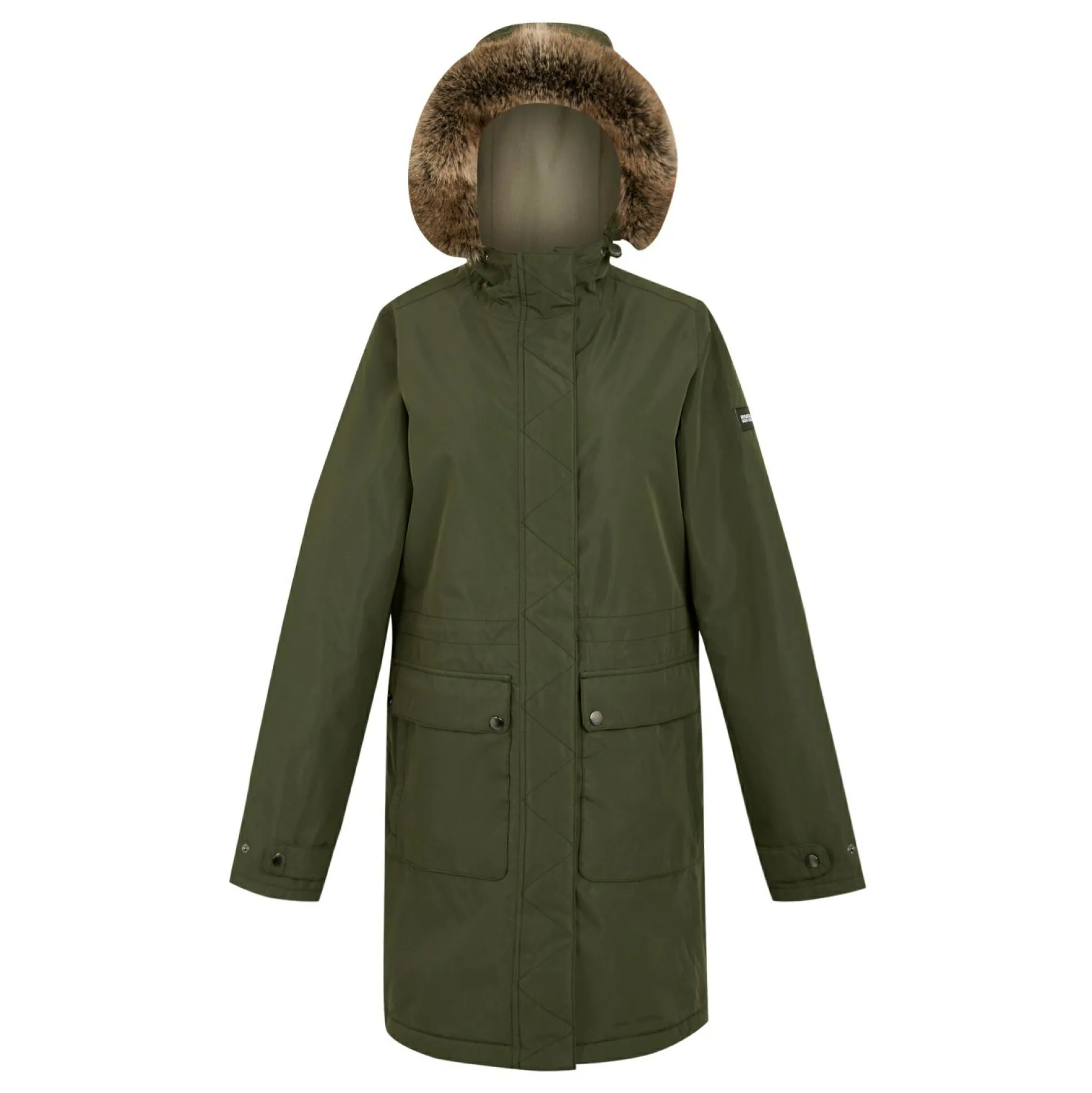 Women's Sabinka II Fur Trim Parka Jacket | Dark Khaki