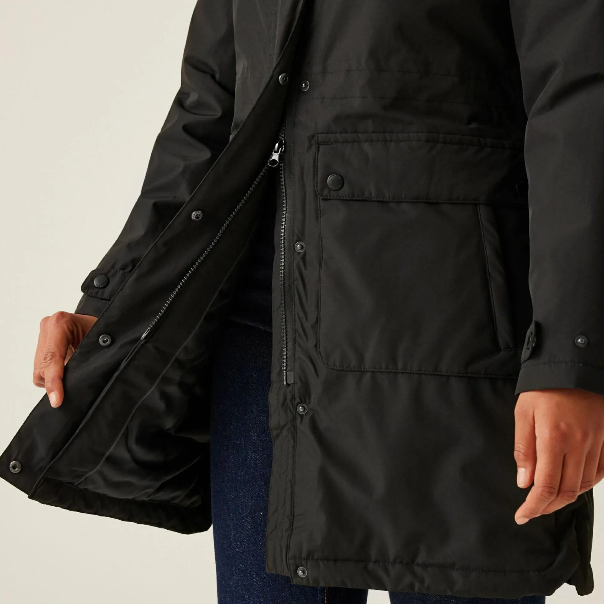 Women's Sabinka II Fur Trim Parka Jacket | Black
