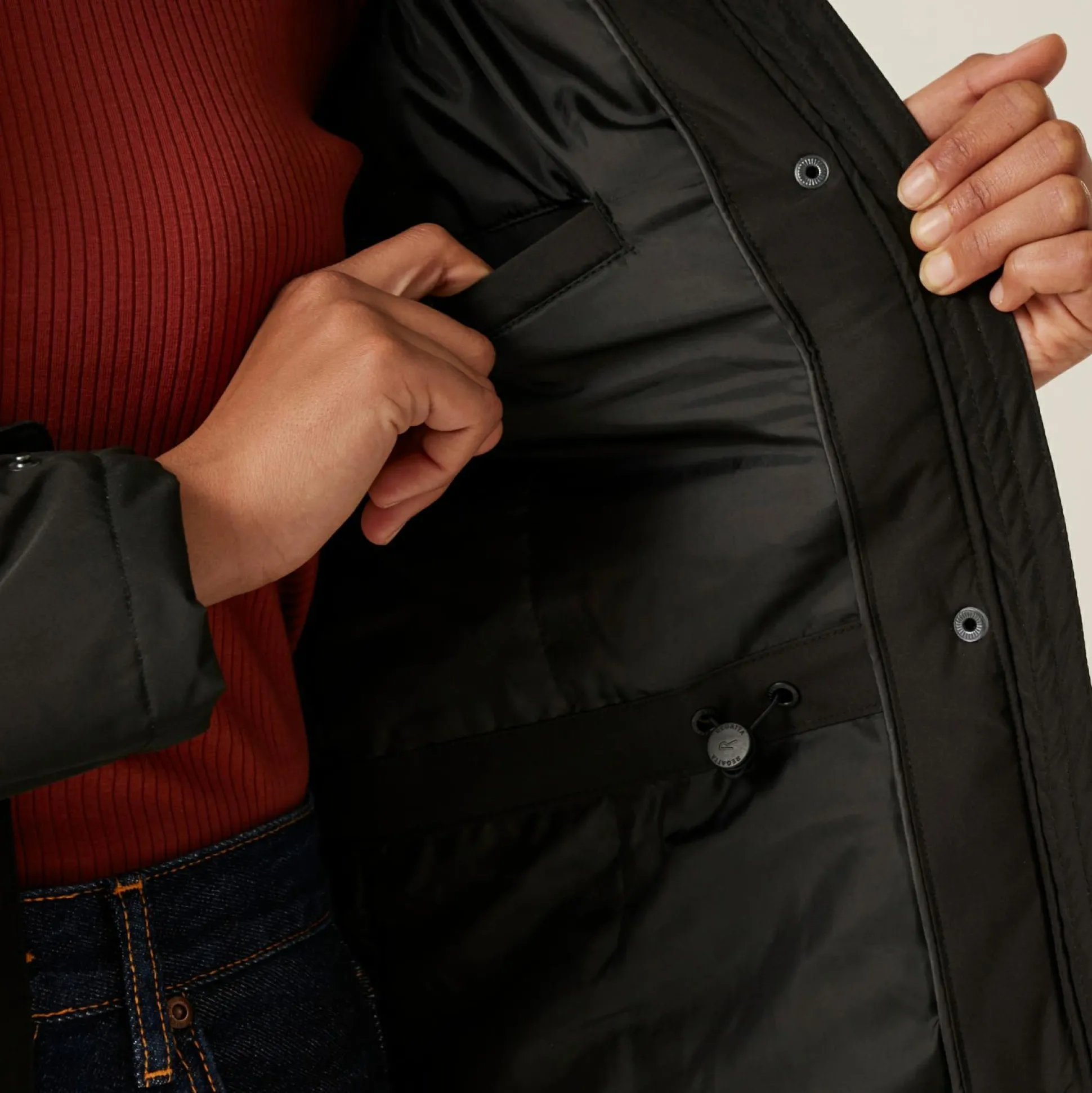 Women's Sabinka II Fur Trim Parka Jacket | Black