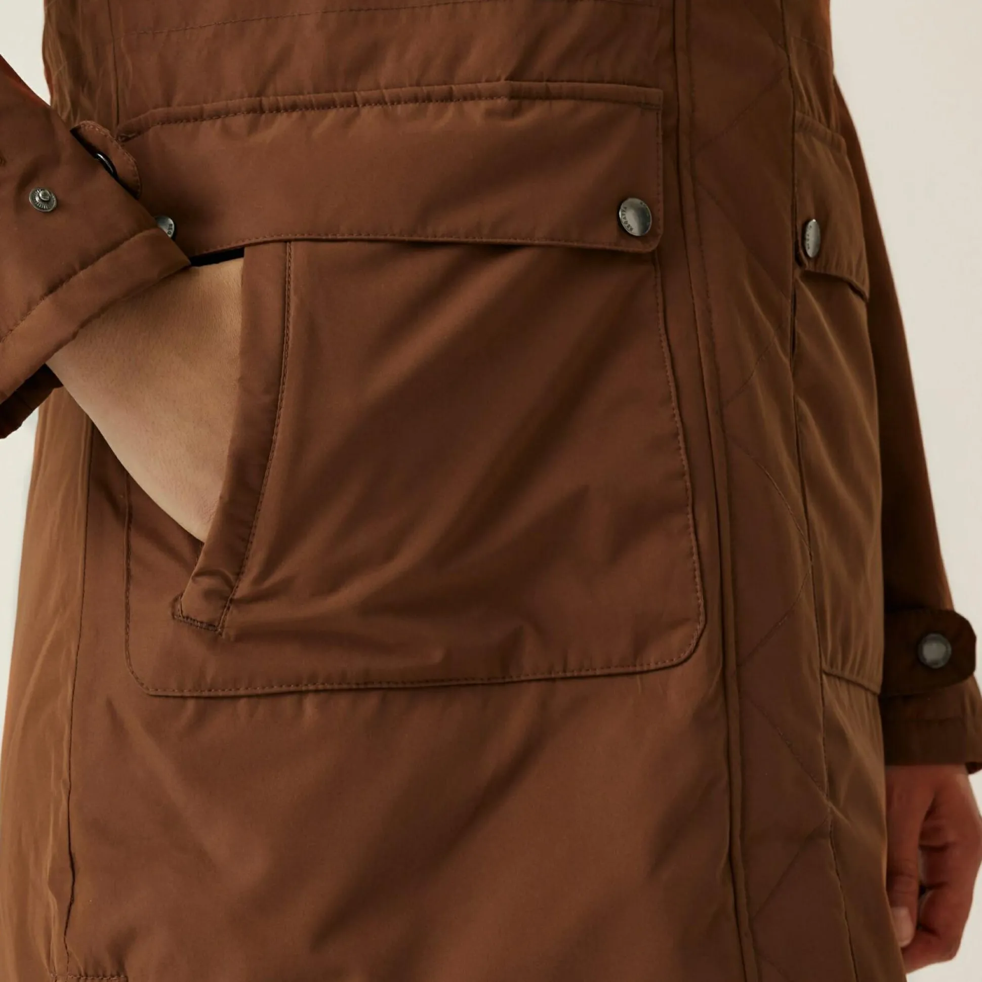 Women's Sabinka II Fur Trim Parka Jacket | Dark Brown