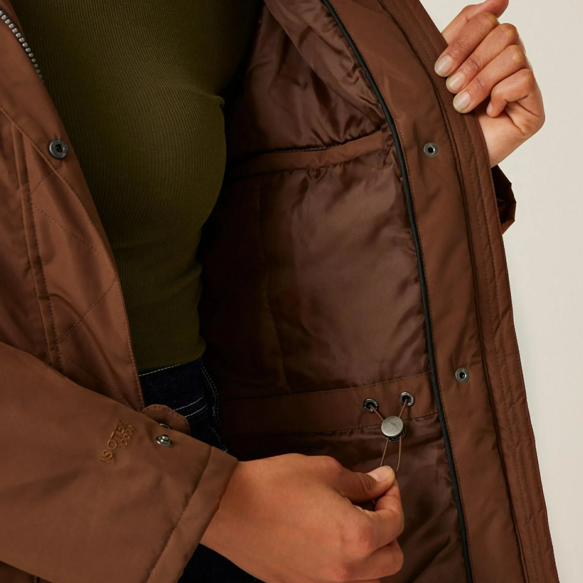 Women's Sabinka II Fur Trim Parka Jacket | Dark Brown
