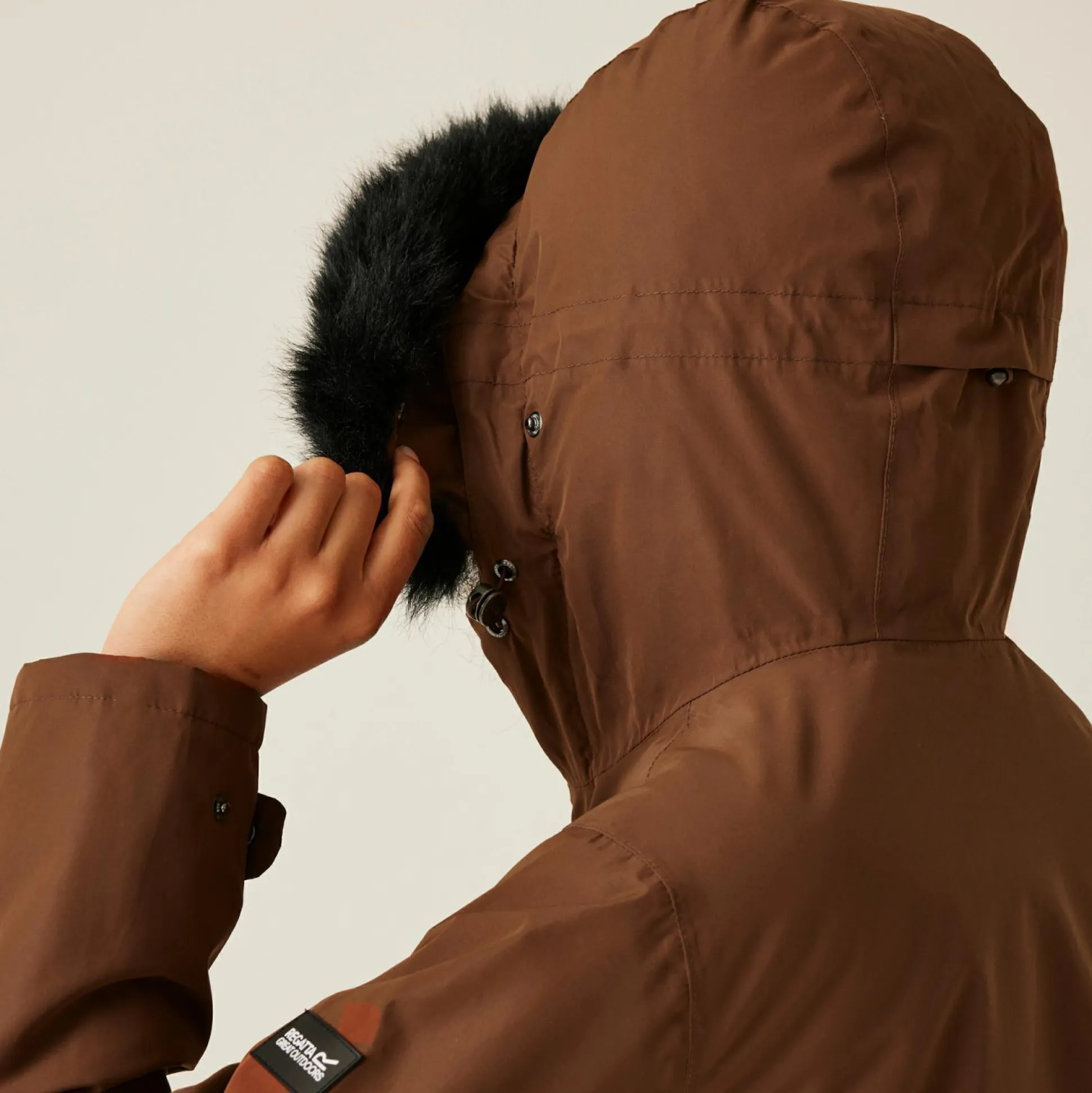 Women's Sabinka II Fur Trim Parka Jacket | Dark Brown