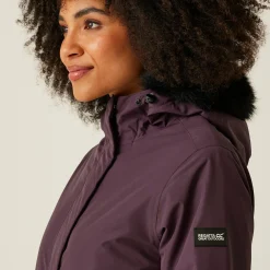Women's Sabinka II Fur Trim Parka Jacket | Deep Plum