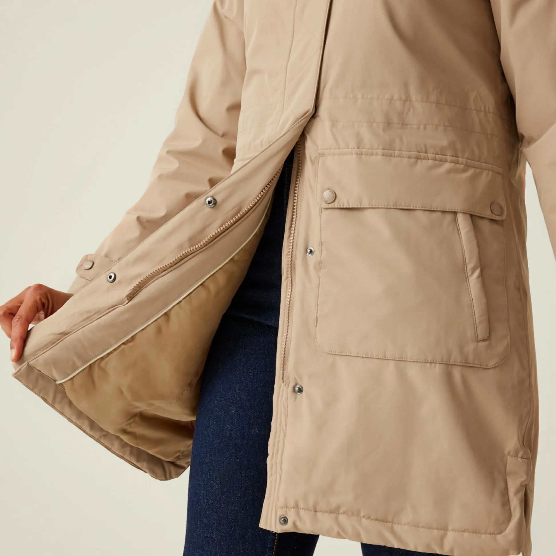 Women's Sabinka II Fur Trim Parka Jacket | Warm Taupe