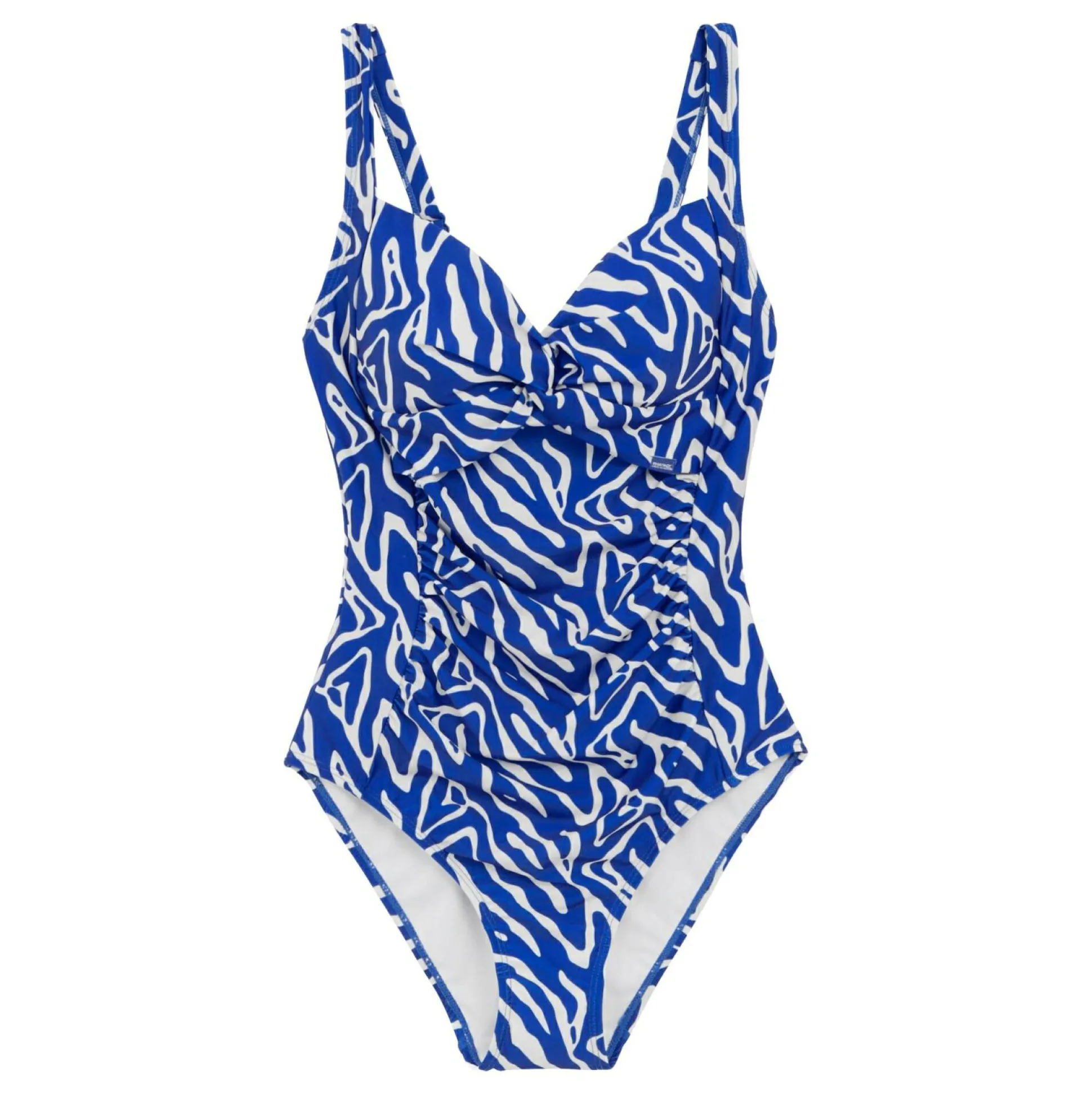 Women's Sakari Tummy Control Costume | Brightest Blue Abstract Print