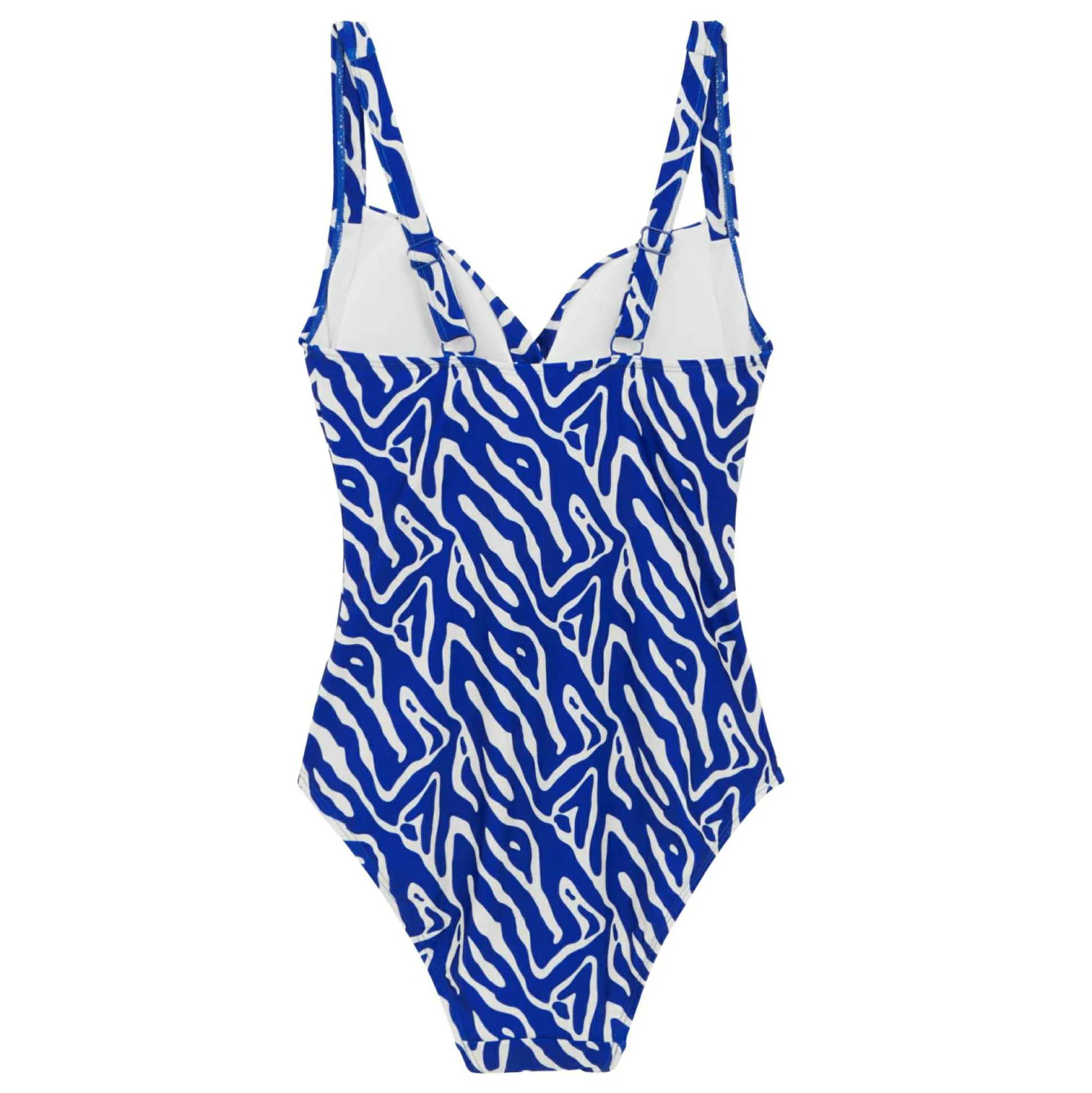 Women's Sakari Tummy Control Costume | Brightest Blue Abstract Print
