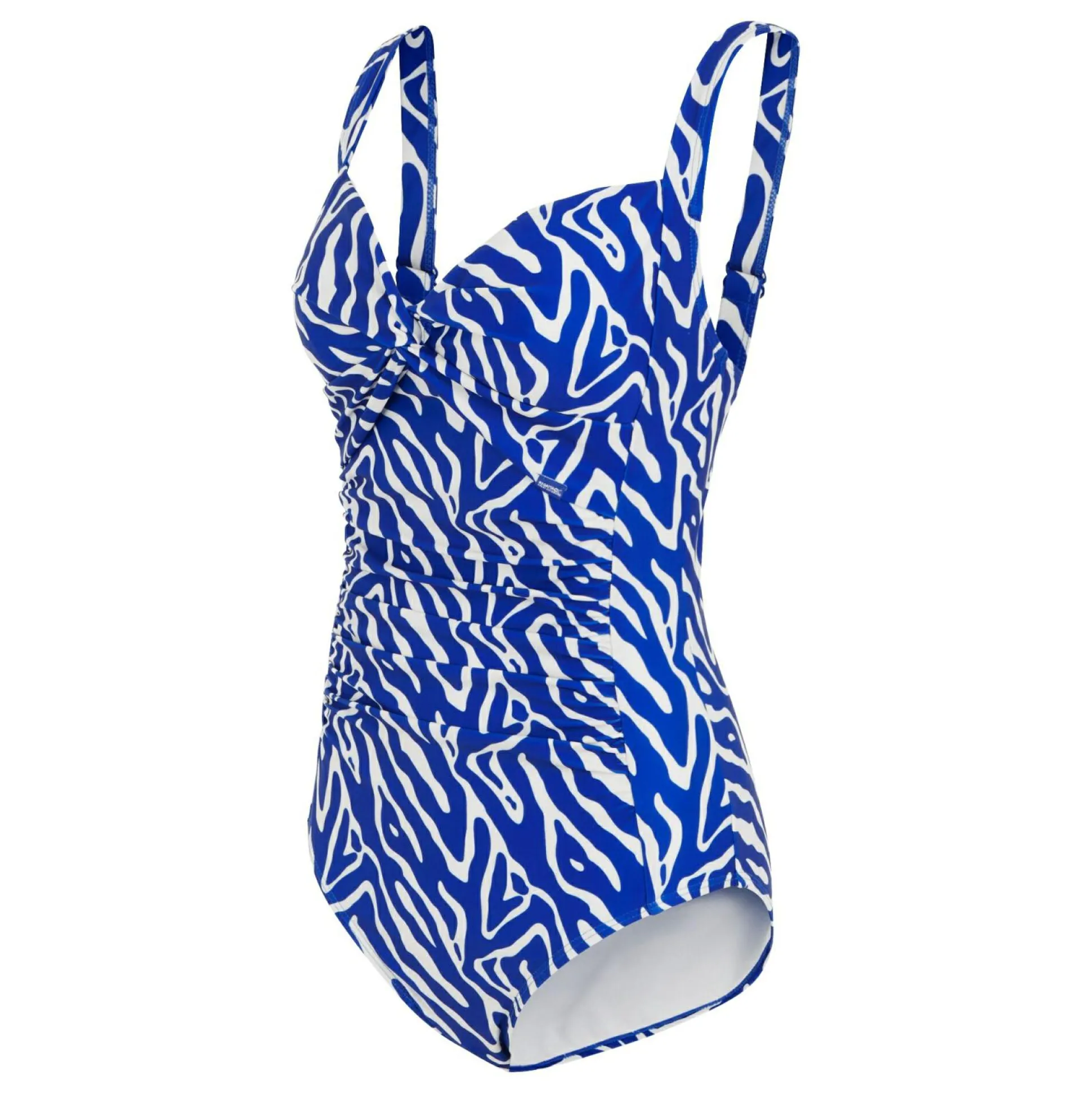 Women's Sakari Tummy Control Costume | Brightest Blue Abstract Print
