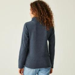 Women's Solenne Half Zip Fleece | Navy Silver