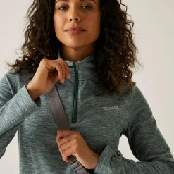Women's Sweethart Marl Half Zip Fleece | Blue