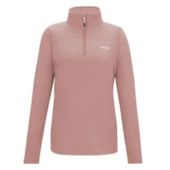 Women's Sweethart Marl Half Zip Fleece | Dusty Rose