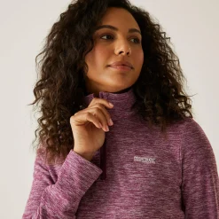 Women's Sweethart Marl Half Zip Fleece | Dark Pimento
