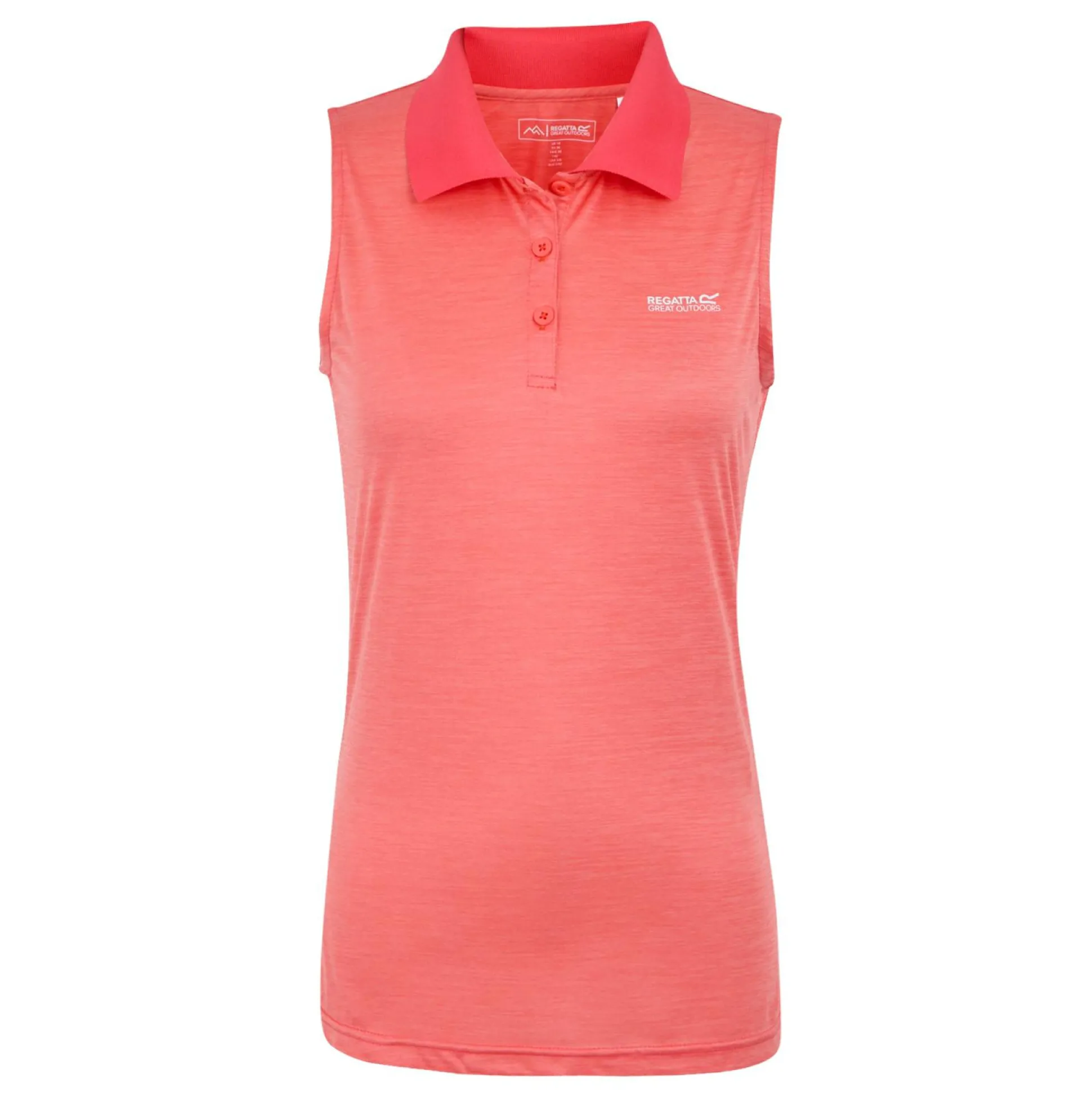 Women's Tima II Polo Vest Top | Peach Bloom