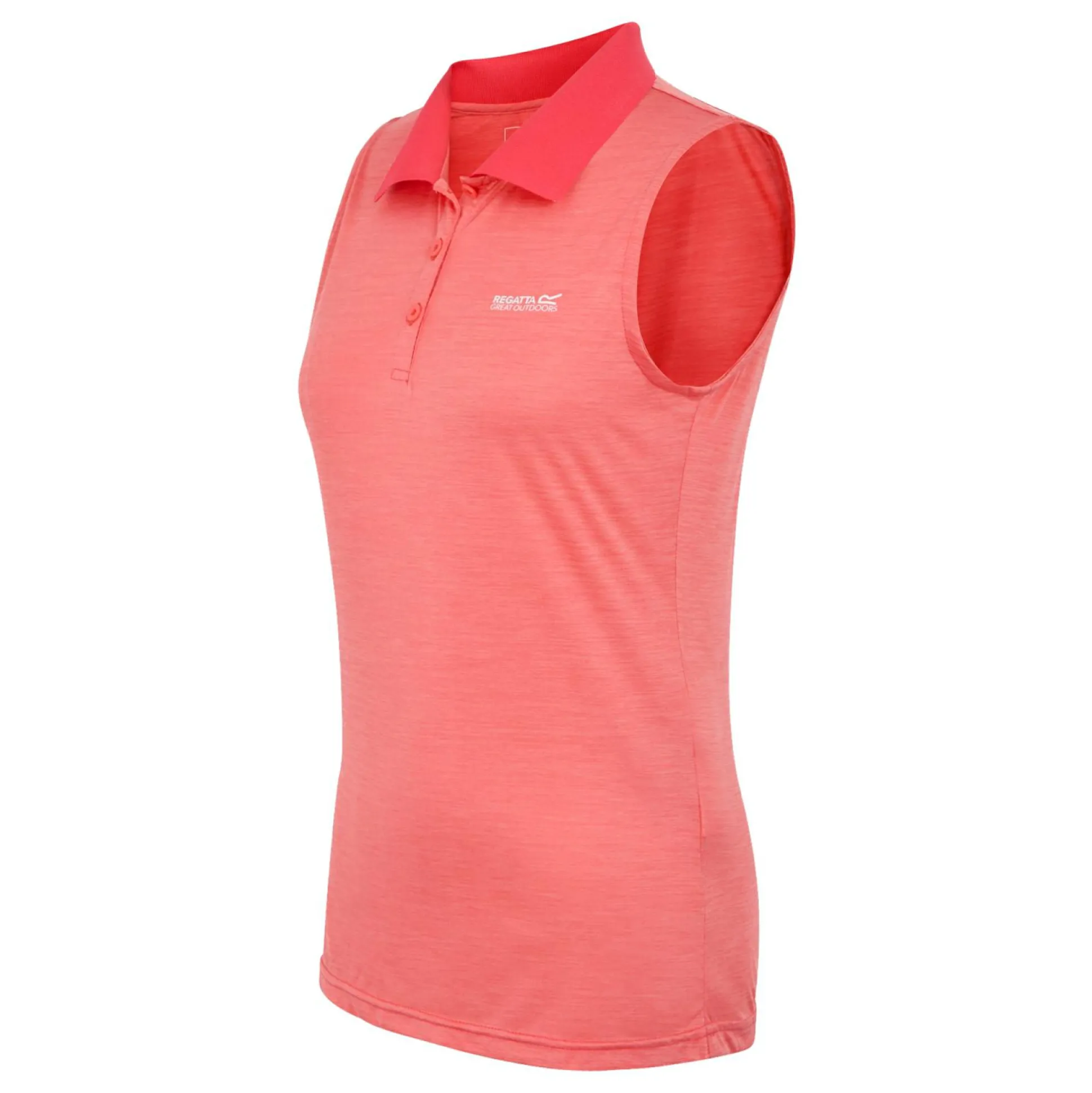 Women's Tima II Polo Vest Top | Peach Bloom