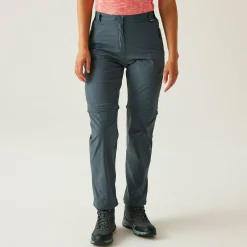Women's Travel Light II Zip Off Packaway Trousers | Seal Grey
