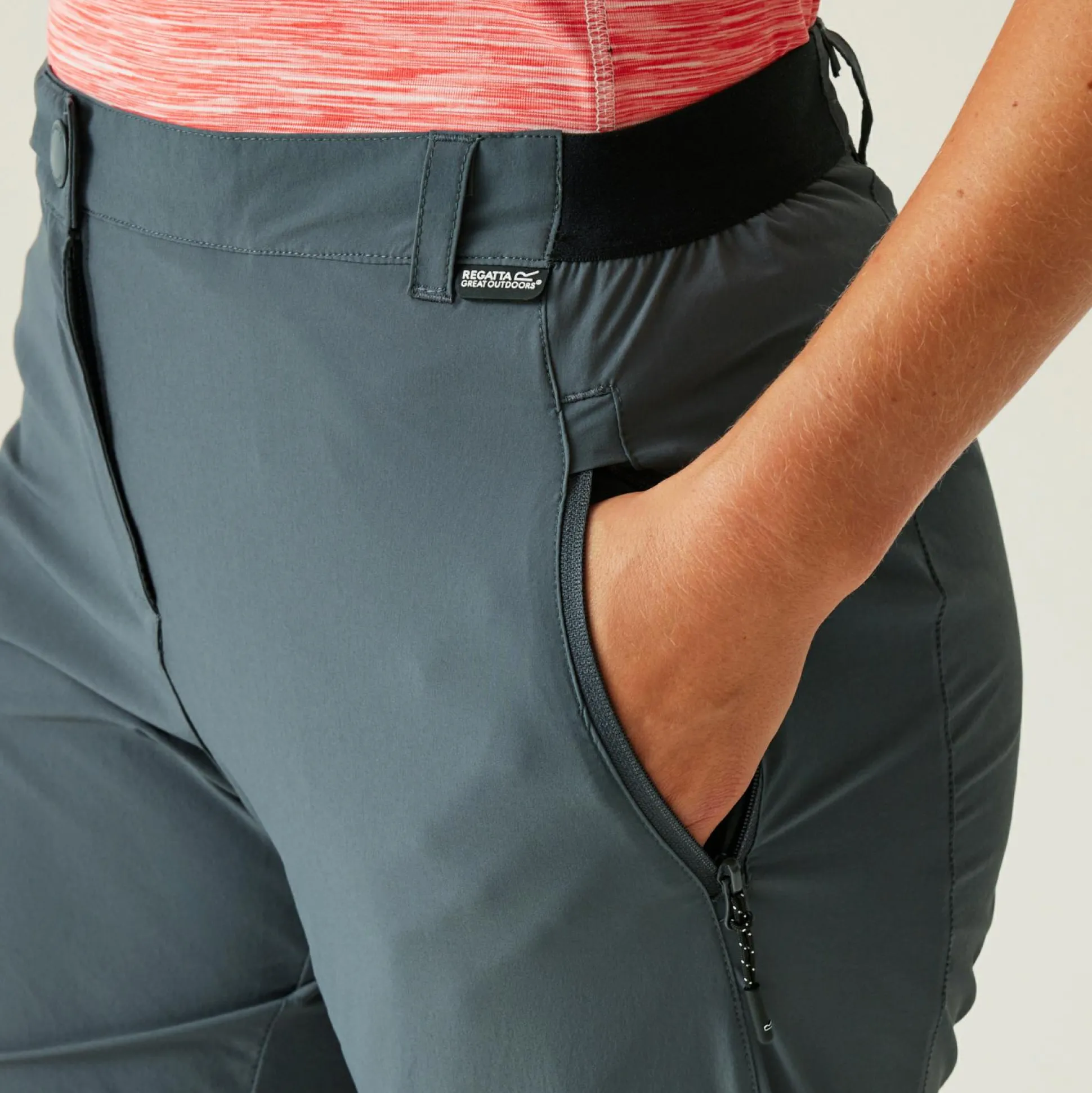 Women's Travel Light II Zip Off Packaway Trousers | Seal Grey