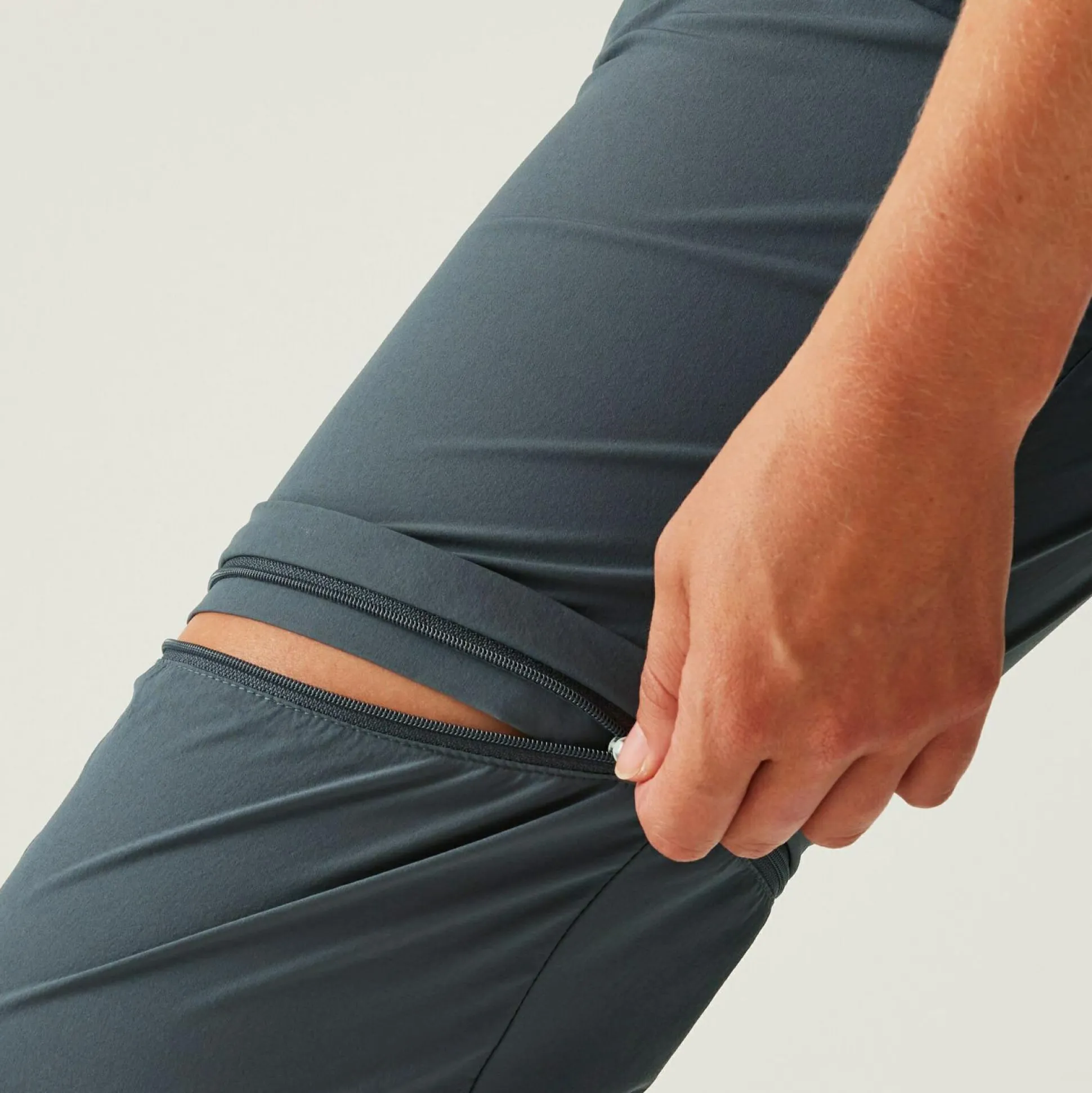 Women's Travel Light II Zip Off Packaway Trousers | Seal Grey