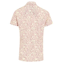 Women's Travel Packaway Short Sleeve Shirt | Light Vanilla Floral Print